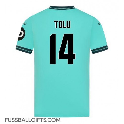 Wolves Tolu Arokodare #14 Fußballbekleidung Auswärtstrikot 2025-26 Kurzarm